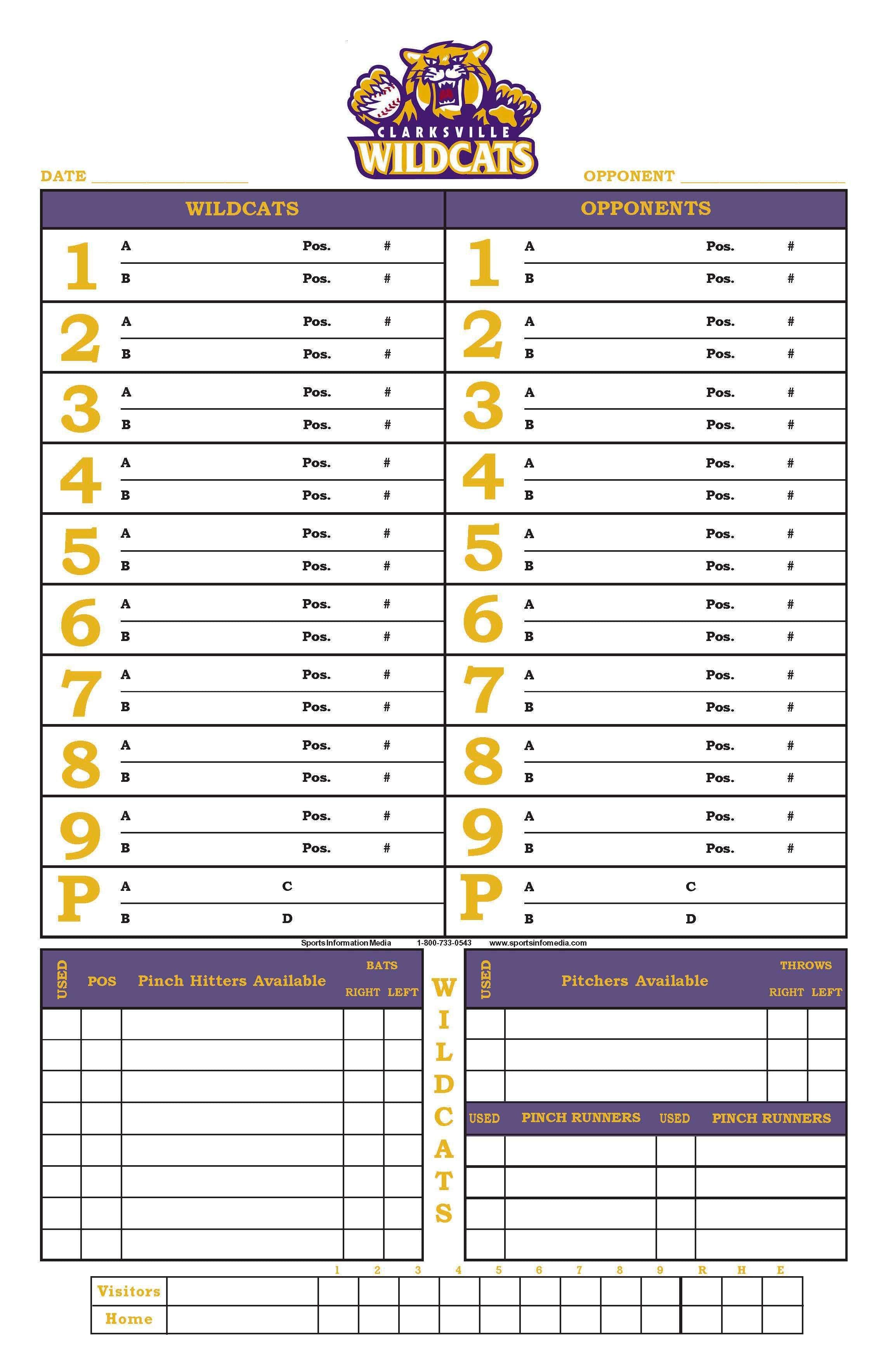 Dugout Charts - Custom