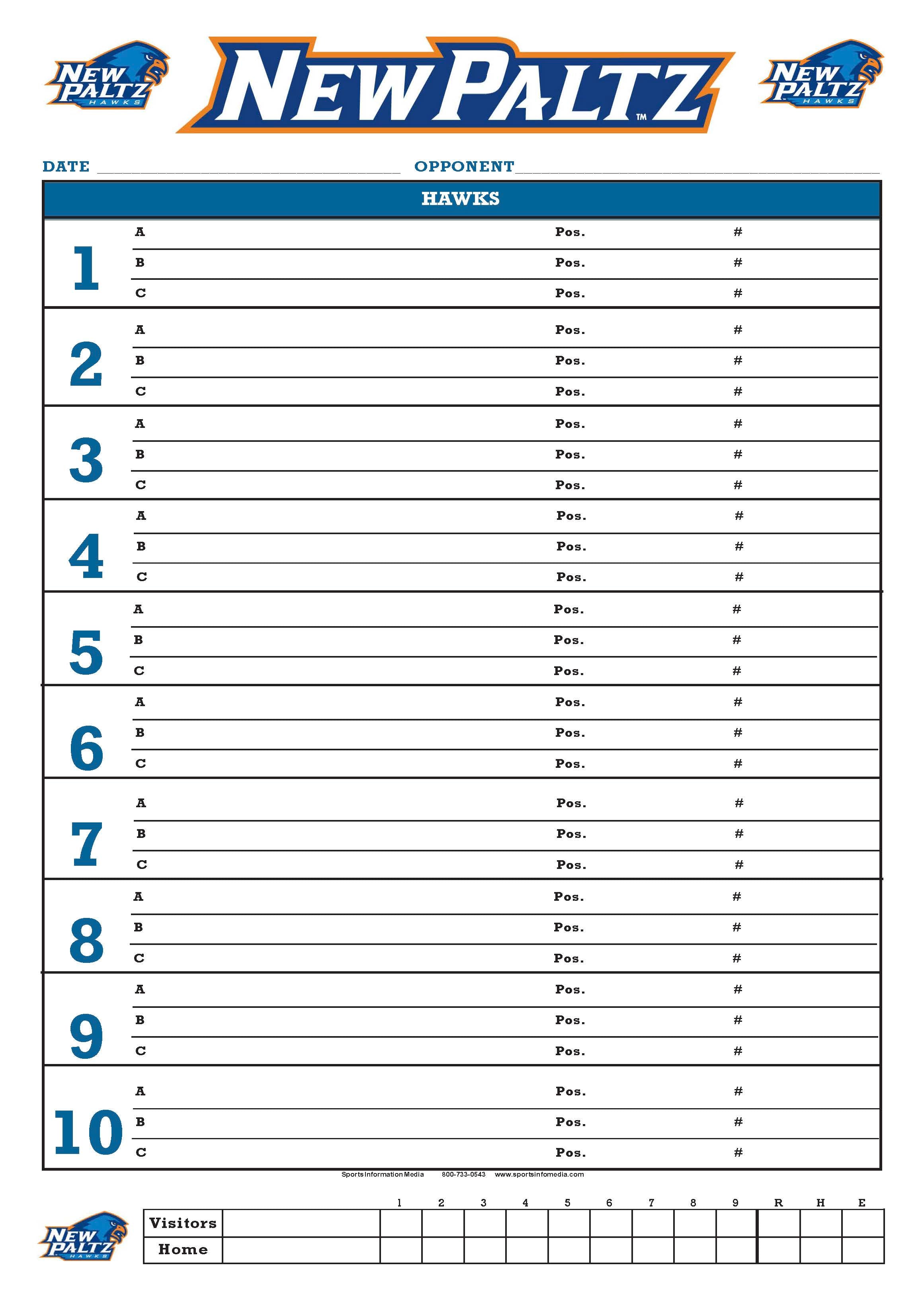 Dugout Charts - Custom