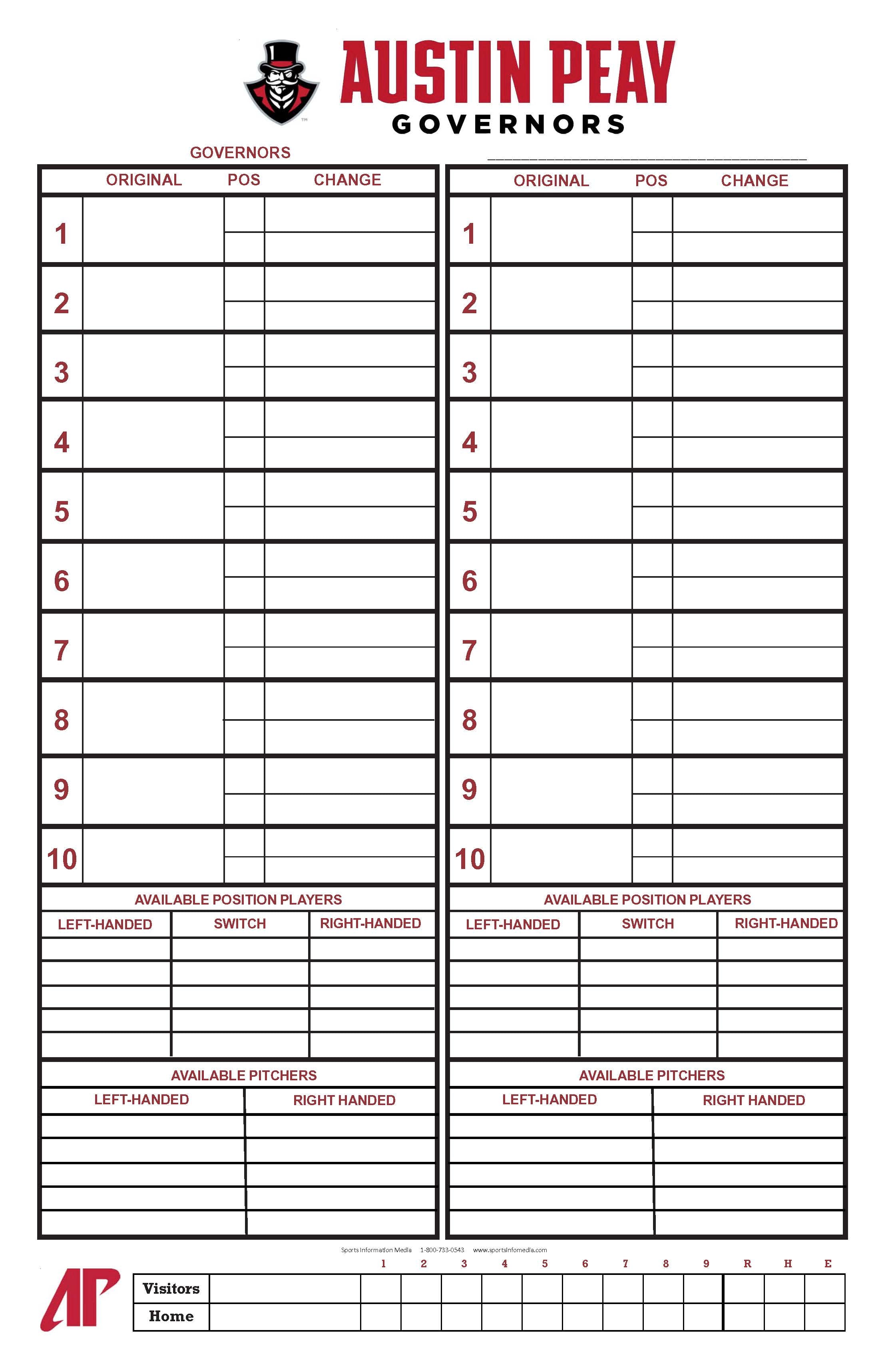 Dugout Charts - Custom