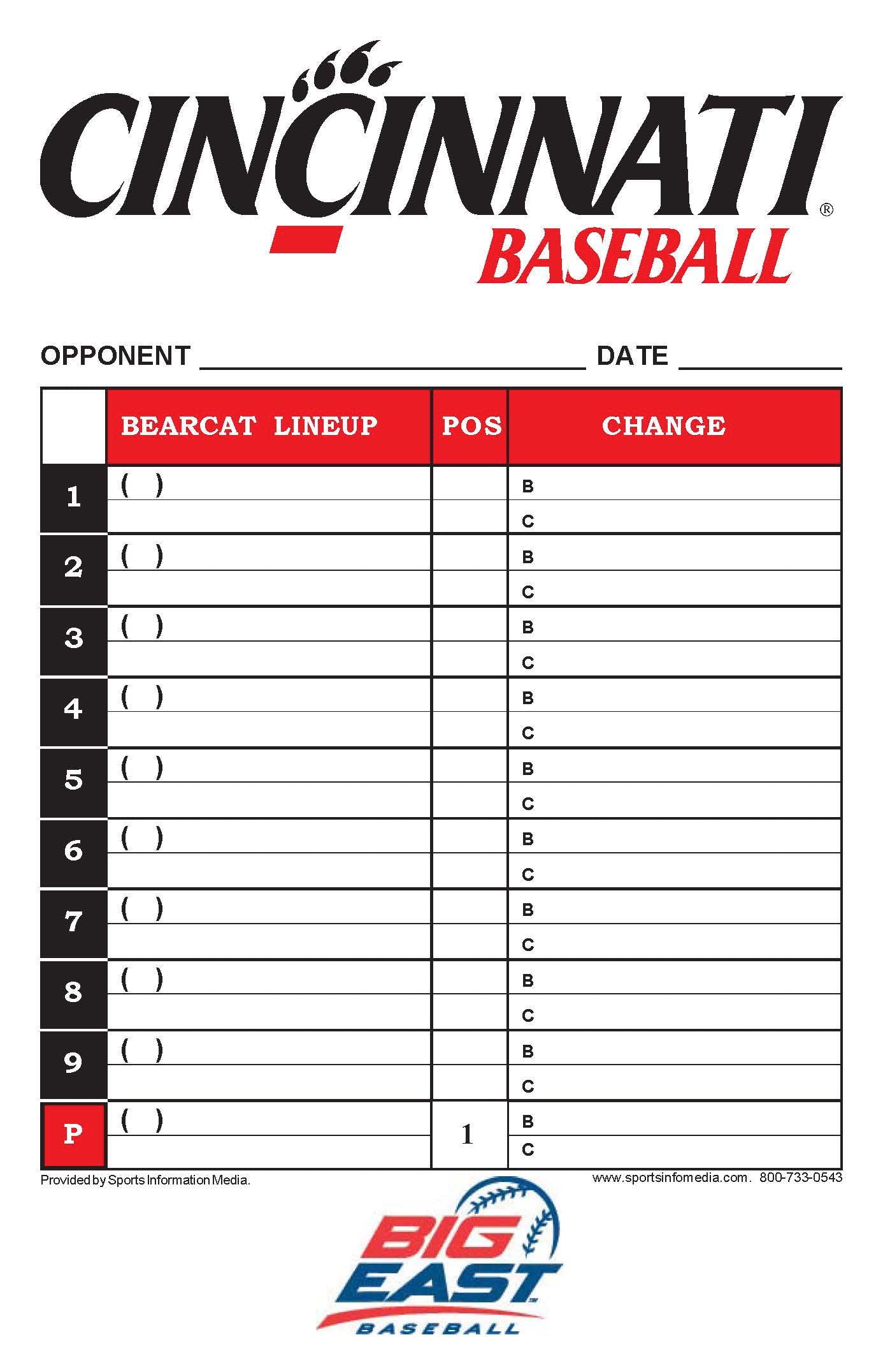 Lineup Cards - Custom