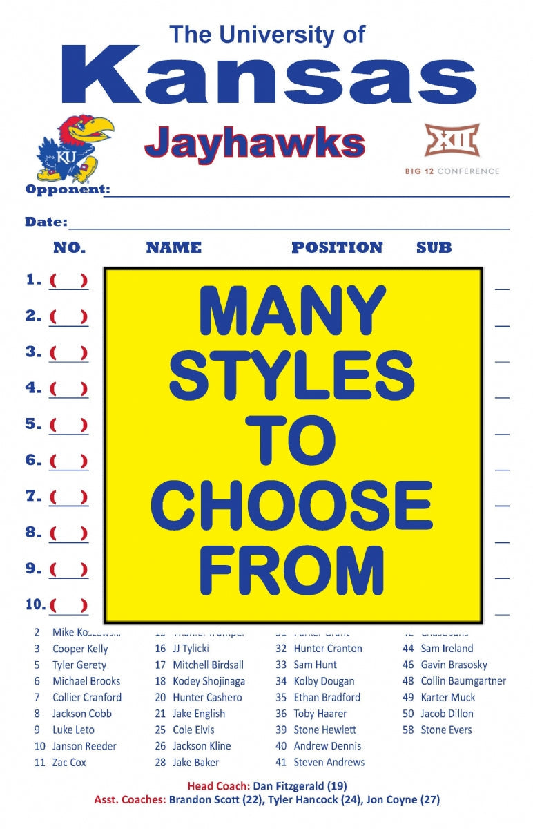 Lineup Cards - Custom